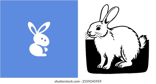 icon bunny rabbit animal pet