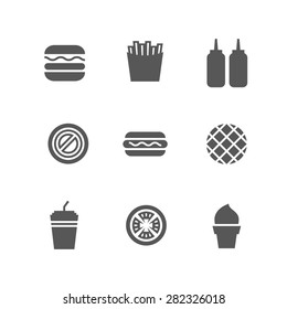 Icon Burger Food, Vector Design illustration