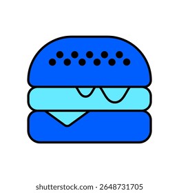 Icon a burger, isolated against a clean background.