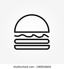 icon burger single icon graphic design