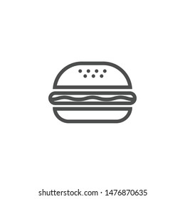 Icon burger Single Icon Graphic Design. Fast food icon 