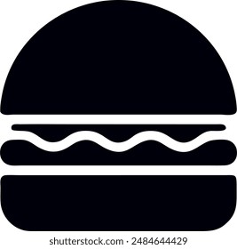 icon of burger in vector design