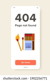Icon of burning matches. Bonfire, safety, smoking. Fire concept. Can be used for topics like camping, danger, caution