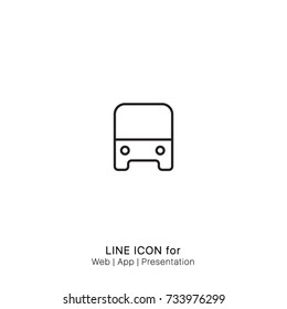 Icon bus graphic design single icon vector