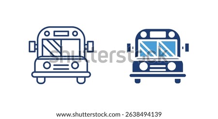Icon of a bus, representing sustainable commuting and eco-friendly travel.