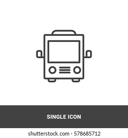 icon bus single icon graphic design