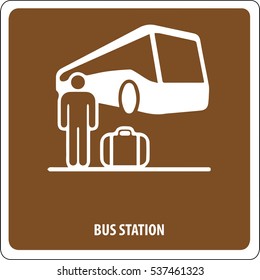 Icon bus station