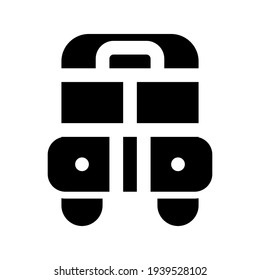 Icon Bus With Style Single Glyph