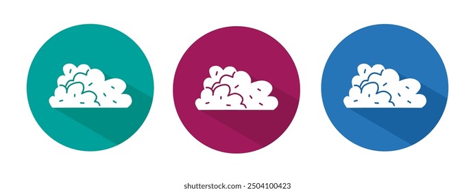 Icon for bush vector illustration in flat.