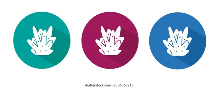 Icon for bush vector illustration in flat.