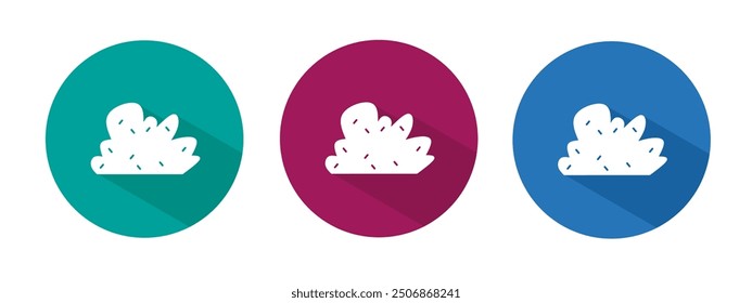 Icono para Ilustración vectorial de arbustos en plano.