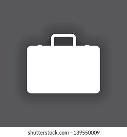 icon of business briefcase. vector eps10