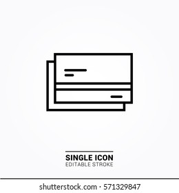 Icon business card single icon graphic designer