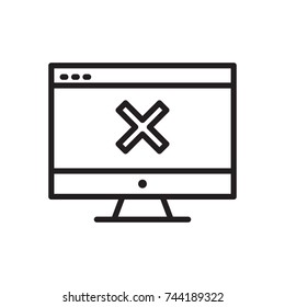 icon business computer cross