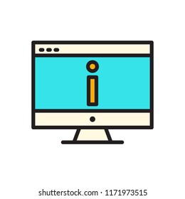 icon business computer information