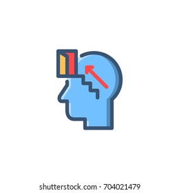 icon business creative idea and outside