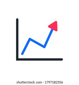 Gráfico de negocios de iconos o diagrama de gráficos. 