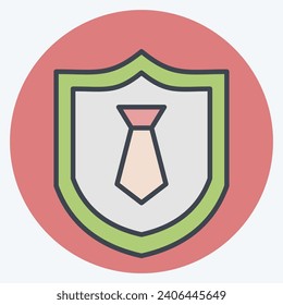 Icon Business Insurance 2. related to Finance symbol. color mate style. simple design editable. simple illustration