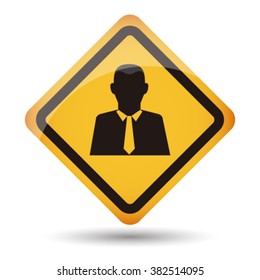 icon business man vector