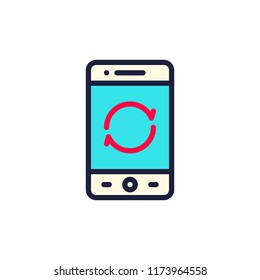 icon business mobile sync