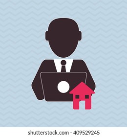 icon of business people, vector design