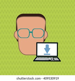icon of business people, vector design