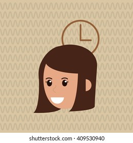 icon of business people, vector design
