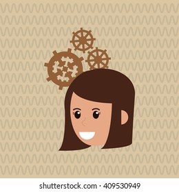 icon of business people, vector design