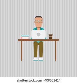 icon of business people, vector design