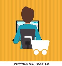 icon of business people, vector design