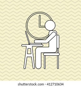icon of business people, vector design