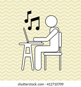 icon of business people, vector design