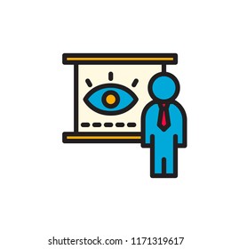icon business presentation eye