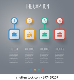 Icon Business Set Of Handbag, Document Case, Briefcase Vector Objects. 