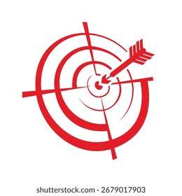 icon business target with arrows. suitable for business theme design