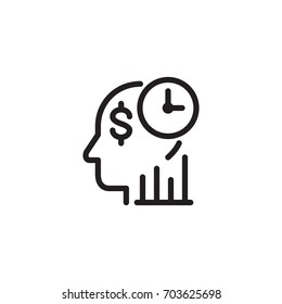 icon business time plan