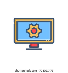 icon business work progress