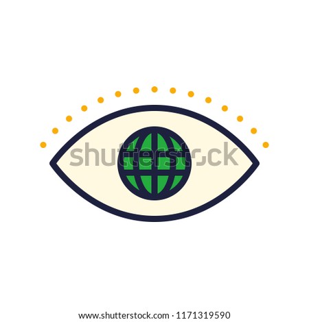 icon business world eye