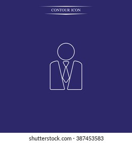 Icon of businessman.