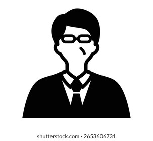 
Ícone de empresário, empresária, funcionário da empresa.
Ilustração de um homem de meia-idade em um terno, com elementos de um chefe, um executivo, um gerente e um vendedor.
