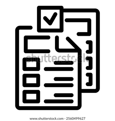 Icon of a businessman checking off tasks on a checklist, symbolizing project management and accomplishment