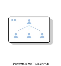 icon bussines illustration, corporate, employee, recruitment, financial symbol