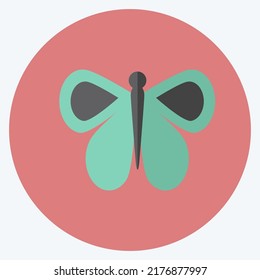 Icon Butterfly 1. suitable for Animal symbol. flat style. simple design editable. design template vector. simple symbol illustration