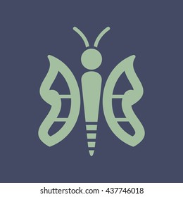 Icon of Butterfly. Eps-10.