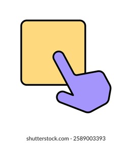 Icon a button, isolated against a clean background.
