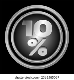 Symbol, Schaltfläche Nummer 10 %