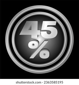 Symbol, Schaltfläche Nummer 45 %
