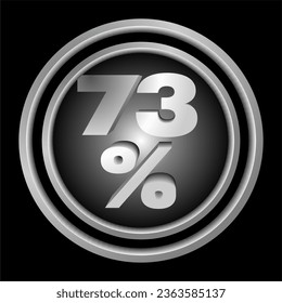 icon, button number 73 percent