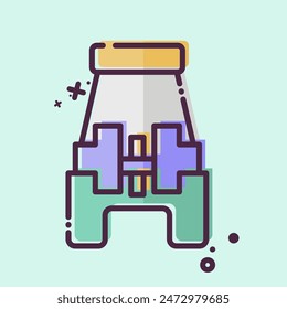 Icon Button Sewing Foot. related to Sewing symbol. MBE style. simple design illustration