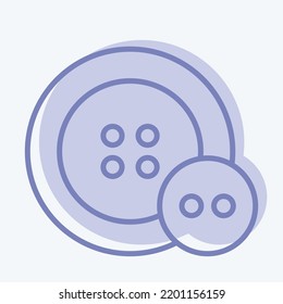 Icon Buttons. suitable for education symbol. two tone style. simple design editable. design template vector. simple illustration